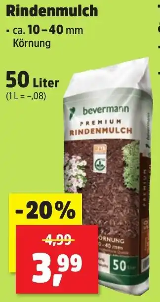 Thomas Philipps Bevermann Rindenmulch Angebot
