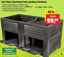 Thomas Philipps 2 in 1 Maxi-Hochbeet inkl. großem Staufach Angebot
