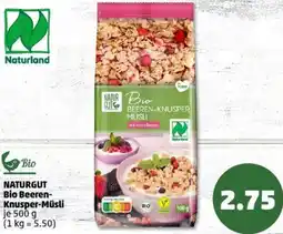 PENNY NATURGUT Bio Beeren Knusper-Müsli Angebot