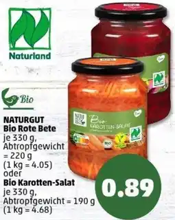 PENNY NATURGUT Bio Rote Bete oder Bio Karotten-Salat Angebot