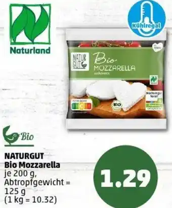 PENNY NATURGUT Bio Mozzarella Angebot