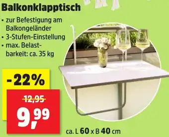 Thomas Philipps Balkonklapptisch Angebot