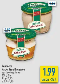 diska Keunecke Harzer Wurstkonserve Angebot