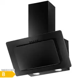 Netto Marken-Discount Dunstabzugshaube KH-GSH-60B Glas schwarz Kopffreihaube LED 60cm Schräg Angebot