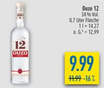 diska Ouzo 12 Angebot