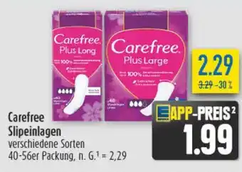 diska Carefree Slipeinlagen Angebot