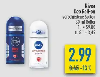 diska Nivea Deo Roll-on Angebot