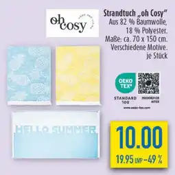diska oh cosy Strandtuch ,,oh Cosy" Angebot