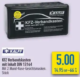 diska KALFF KFZ Verbandskasten mit Inhalt DIN 13164 Angebot