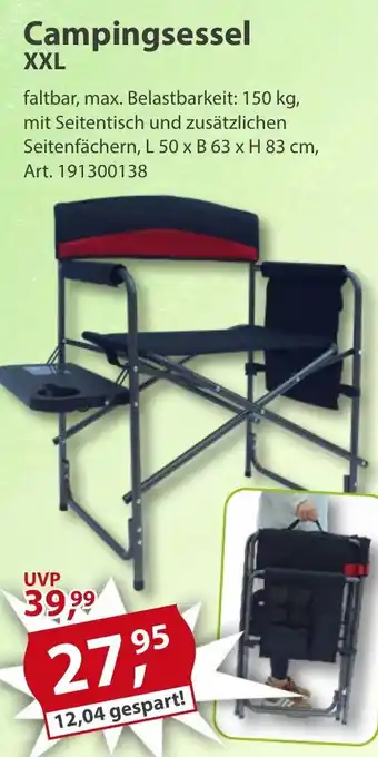 Sonderpreis Baumarkt Campingsessel XXL Angebot