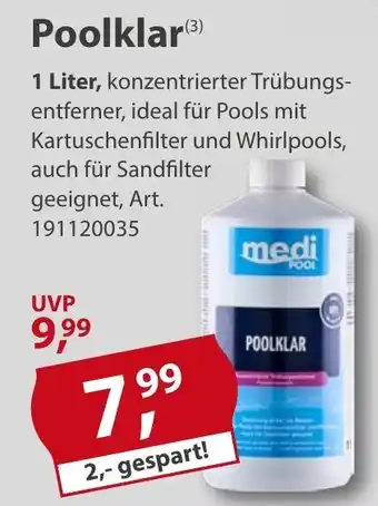 Sonderpreis Baumarkt medi POOL Poolklar Angebot