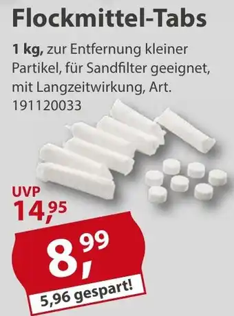 Sonderpreis Baumarkt Flockmittel-Tabs Angebot