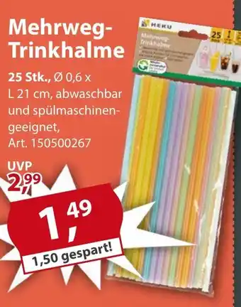 Sonderpreis Baumarkt Mehrweg- Trinkhalme Angebot