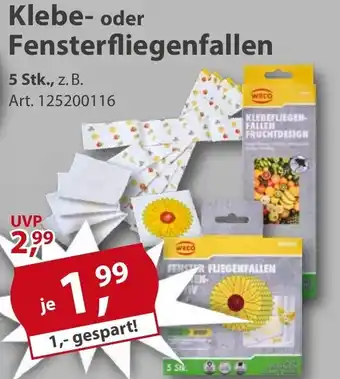 Sonderpreis Baumarkt Klebe- oder Fensterfliegenfallen Angebot