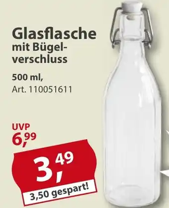 Sonderpreis Baumarkt Glasflasche mit Bügelverschluss 500 ml Angebot