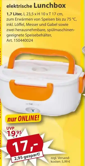 Sonderpreis Baumarkt elektrische Lunchbox Angebot