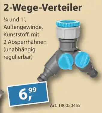 Sonderpreis Baumarkt 2-Wege-Verteiler Angebot