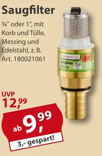 Sonderpreis Baumarkt Saugfilter Angebot