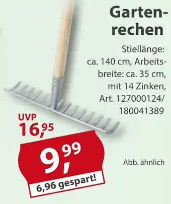 Sonderpreis Baumarkt Gartenrechen Angebot
