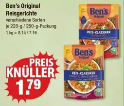 V Markt Ben's Original Reisgerichte Angebot