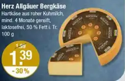 V Markt Herz Allgäuer Bergkäse Angebot