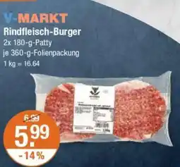 V Markt V-MARKT Rindfleisch-Burger Angebot