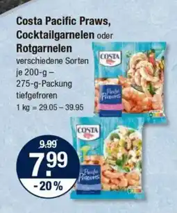 V Markt Costa Pacific Praws, Cocktailgarnelen oder Rotgarnelen Angebot