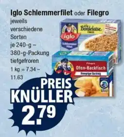 V Markt Iglo Schlemmerfilet oder Filegro Angebot