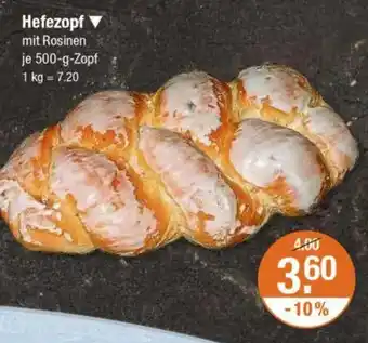 V Markt Hefezopf Angebot