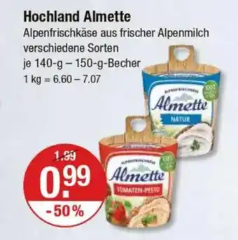 V Markt Hochland Almette Angebot