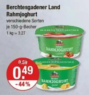 V Markt Berchtesgadener Land Rahmjoghurt Angebot