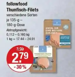 V Markt followfood Thunfisch-Filets Angebot