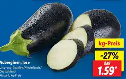 Lidl Auberginen, lose Angebot