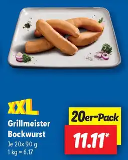 Lidl Grillmeister Bockwurst Angebot