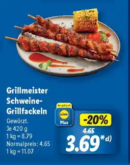 Lidl Grillmeister Schweine- Grillfackeln Angebot