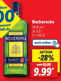 Lidl Becherovka Angebot