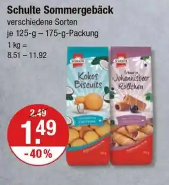 V Markt Schulte Sommergebäck Angebot