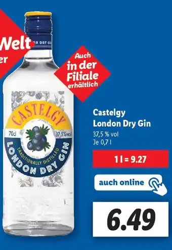 Lidl Castelgy London Dry Gin Angebot