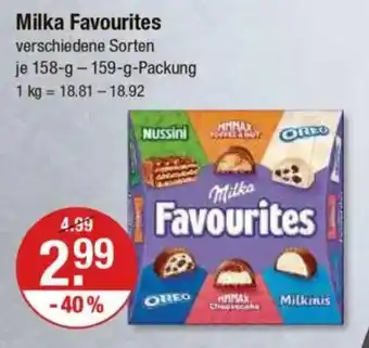 V Markt Milka Favourites Angebot