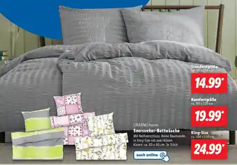 Lidl LIVARNO home Seersucker-Bettwäsche Angebot