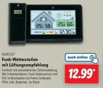 Lidl AURIOL Funk-Wetterstation Angebot