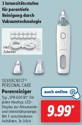 Lidl SILVERCREST PERSONAL CARE Porenreiniger Angebot