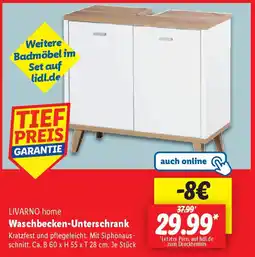 Lidl LIVARNO home Waschbecken-Unterschrank Angebot