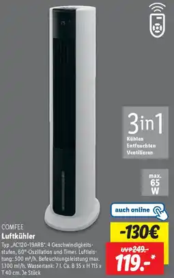 Lidl COMFEE Luftkühler Angebot