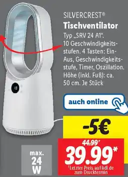 Lidl SILVERCREST Tischventilator Angebot