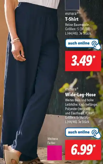 Lidl esmara Wide-Leg-Hose Angebot