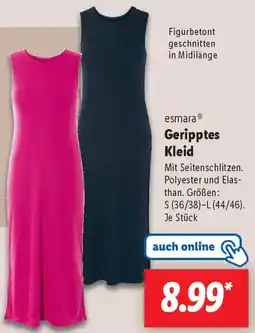 Lidl esmara Geripptes Kleid Angebot