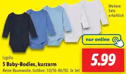 Lidl lupilu 5 Baby-Bodies, kurzarm Angebot