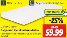 Lidl LIVARNO home Baby- und Kleinkindermatratze Angebot