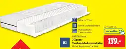 Lidl LIVARNO home 7-Zonen Taschenfederkernmatratze Angebot